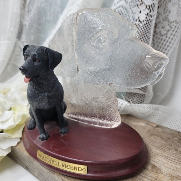 The Bradford Exchange Labs Dogs 2002 Faithful Friend Black Lab - Picture 2 of 8